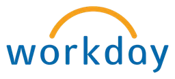 Workday logo, horizontal version, on a transparent background