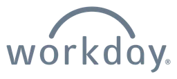 Workday logo, monochrome version, on a transparent background