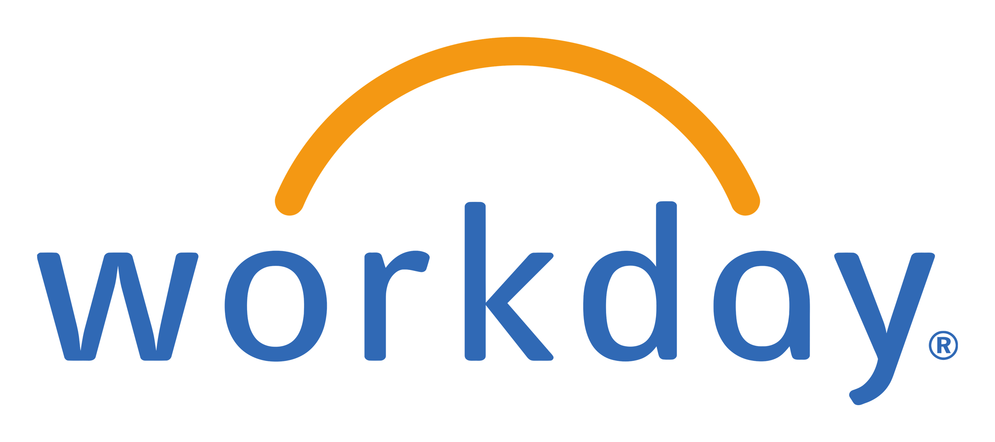 Workday logo on a transparent background
