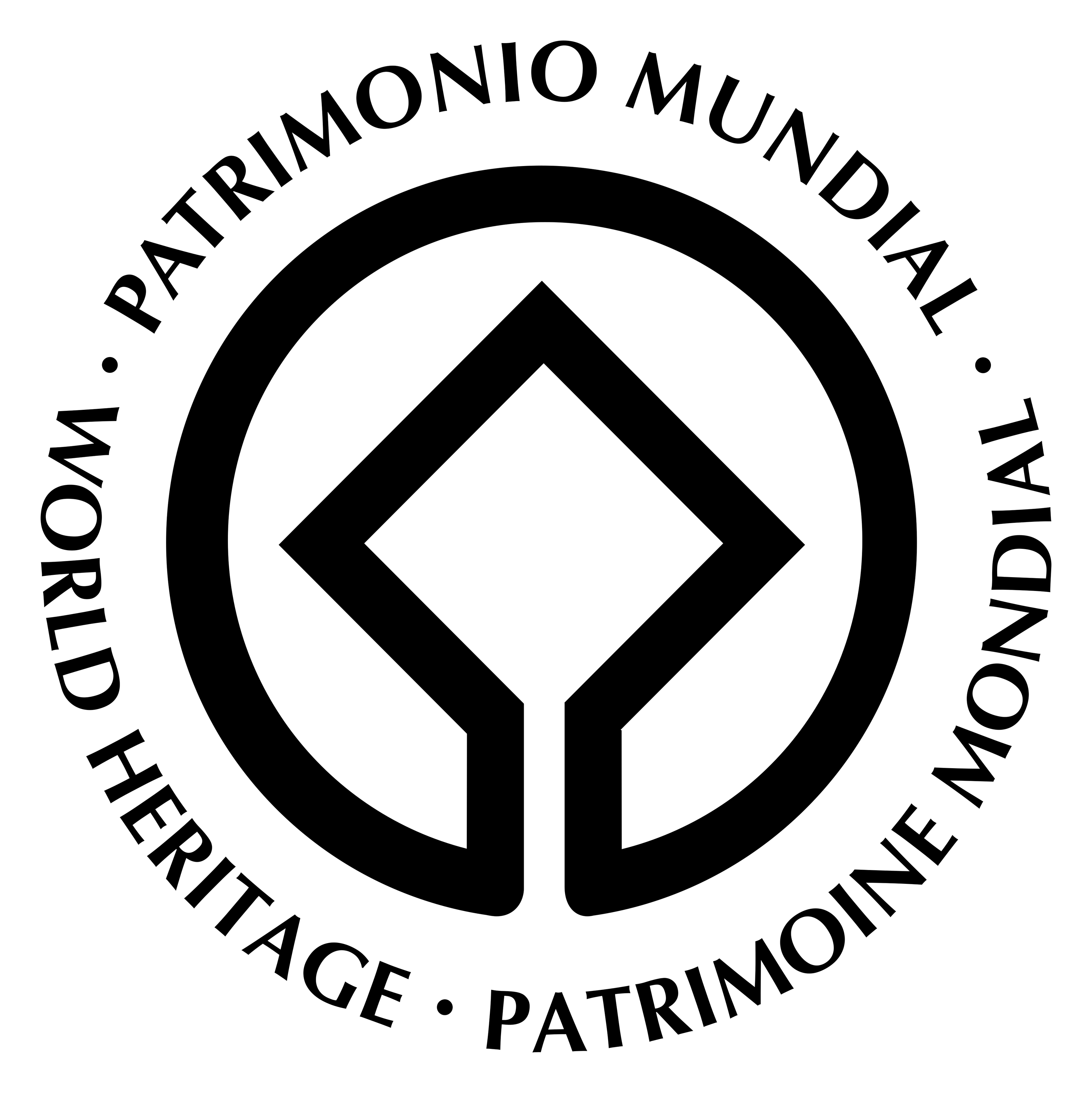 World Heritage logo on a transparent background
