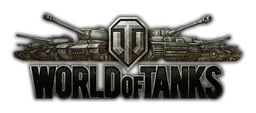 World of Tanks logo, monochrome wordmark version, on a transparent background