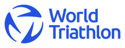 World Triathlon logo, wordmark version, on a transparent background