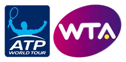 Wta logo, horizontal version, on a transparent background