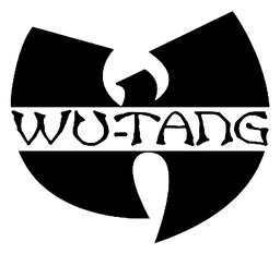 Wu Tang Clan logo, black icon version, on a transparent background