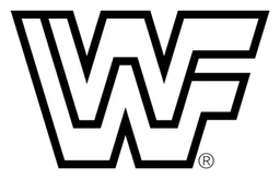 Logo da Wwe, versão monocromático, em fundo transparente