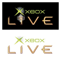 Xbox Live logo, monochrome icon version, on a transparent background