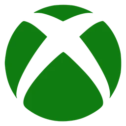 Xbox One logo, icon version, on a transparent background