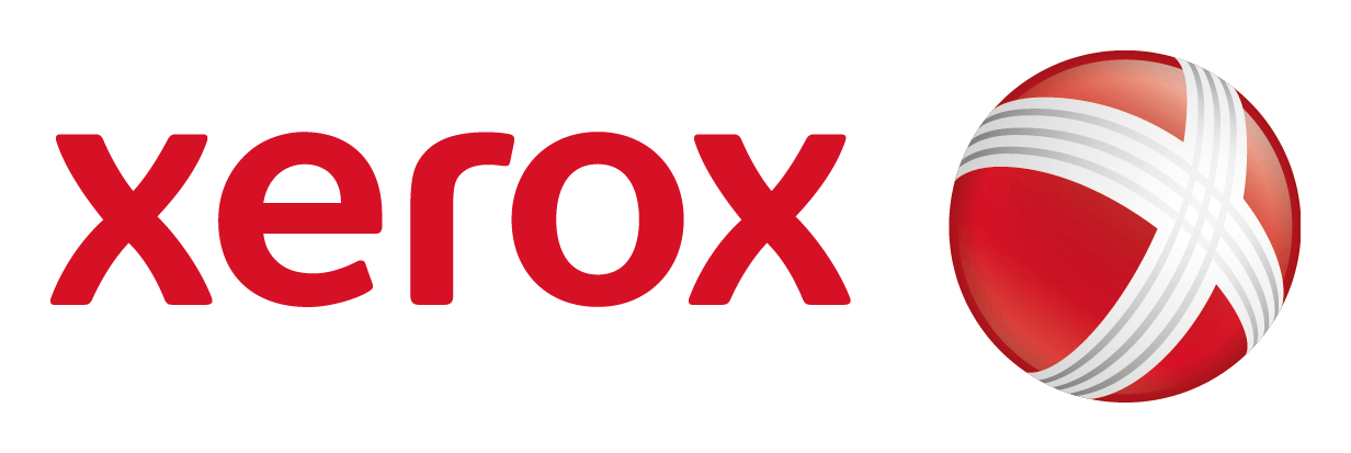 Xerox logo on a transparent background