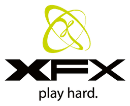 XFX logo, horizontal version, on a transparent background