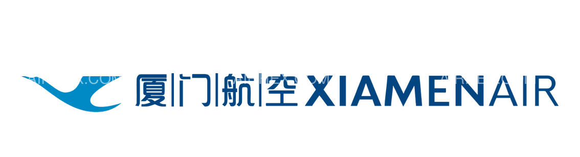 Xiamen Airlines logo on a transparent background
