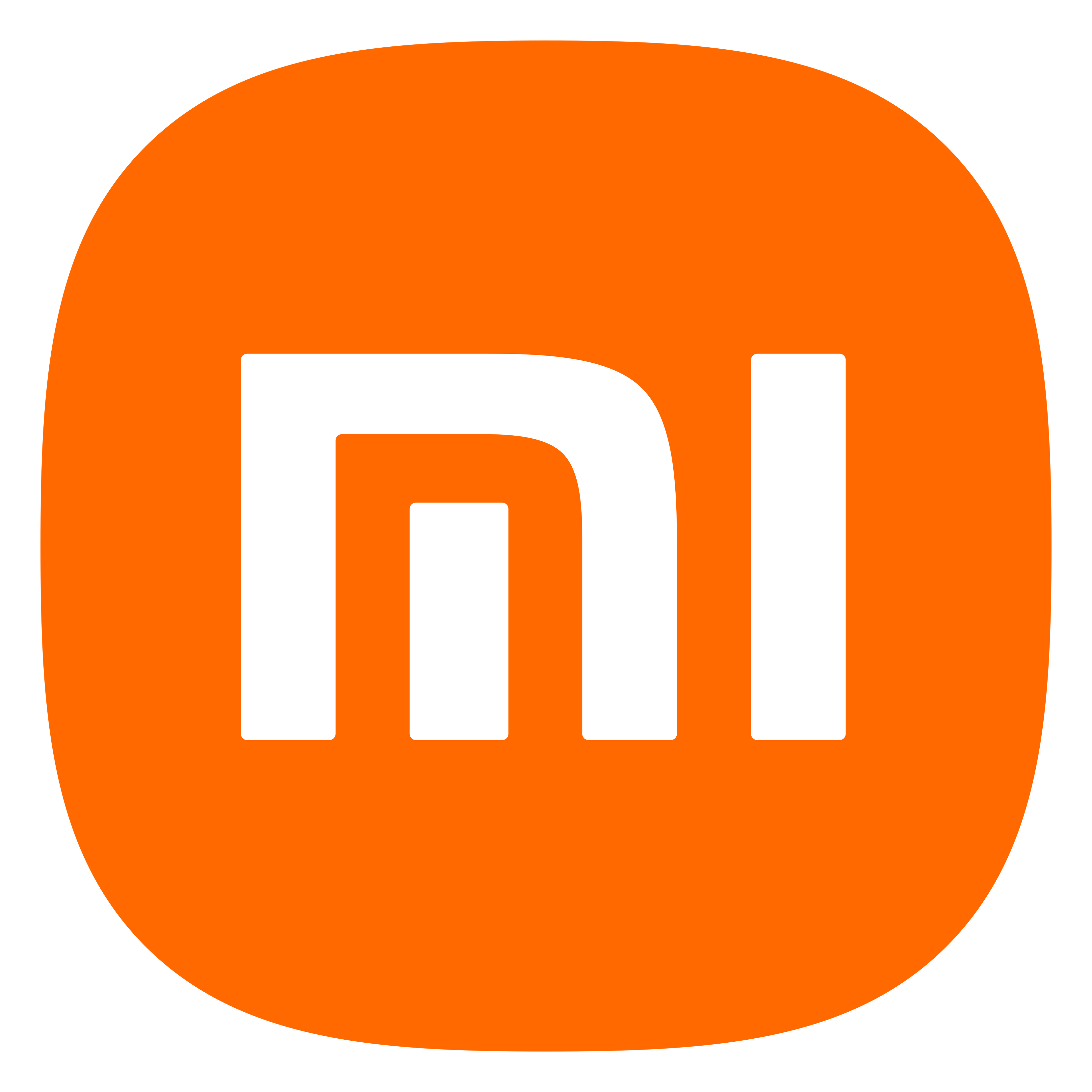 Xiaomi logo on a transparent background