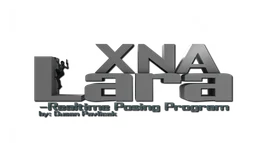 Xna logo, monochrome version, on a transparent background