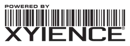 Xyience logo, black wordmark version, on a transparent background