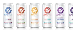 Xyience logo, white wordmark version, on a transparent background