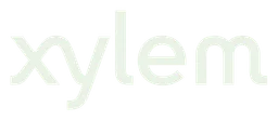 Xylem logo, white wordmark version, on a transparent background