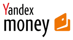 Yandex Money logo, horizontal version, on a transparent background