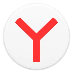 Yandex logo, icon version, on a transparent background