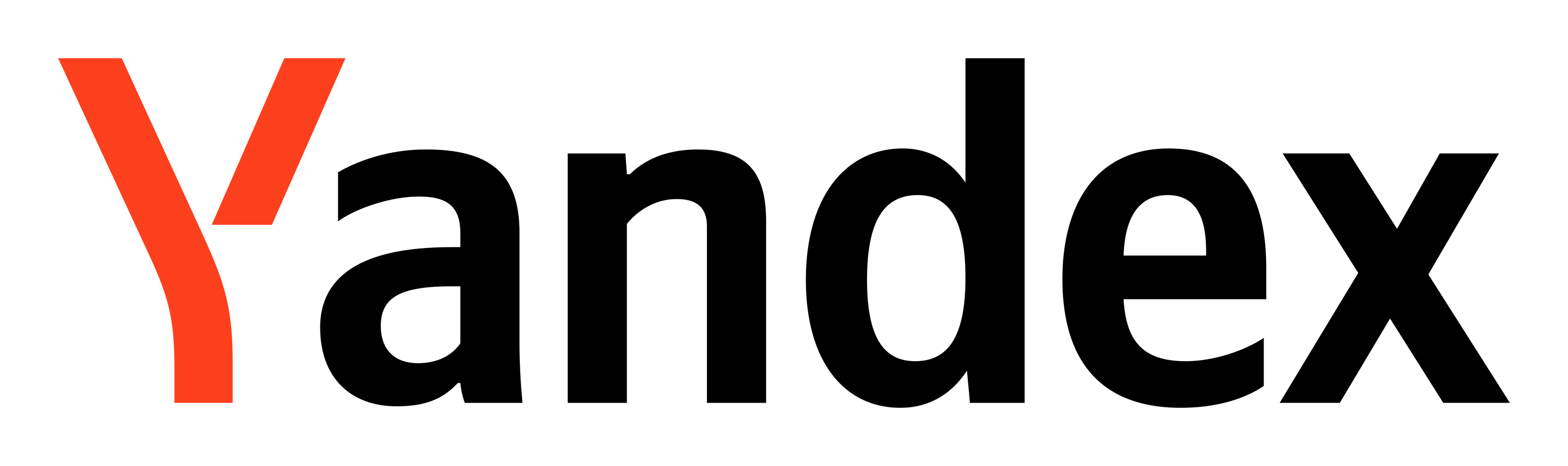 Yandex logo on a transparent background