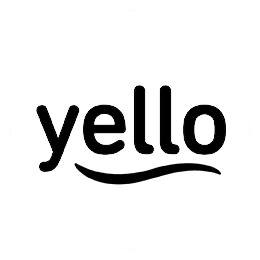 Yello Strom logo, white icon version, on a transparent background