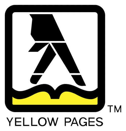 Yellow Pages logo, black icon version, on a transparent background