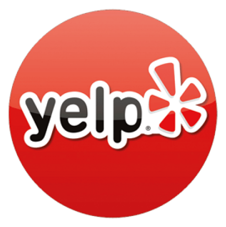 Logo de Yelp, versión icono, sobre fondo transparente