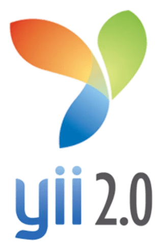 Logo de Yii, versión horizontal, sobre fondo transparente