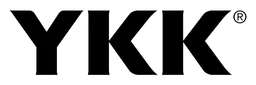 Ykk logo, black wordmark version, on a transparent background