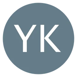 Ykm logo, monochrome icon version, on a transparent background