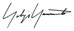 Yohji Yamamoto logo, black wordmark version, on a transparent background