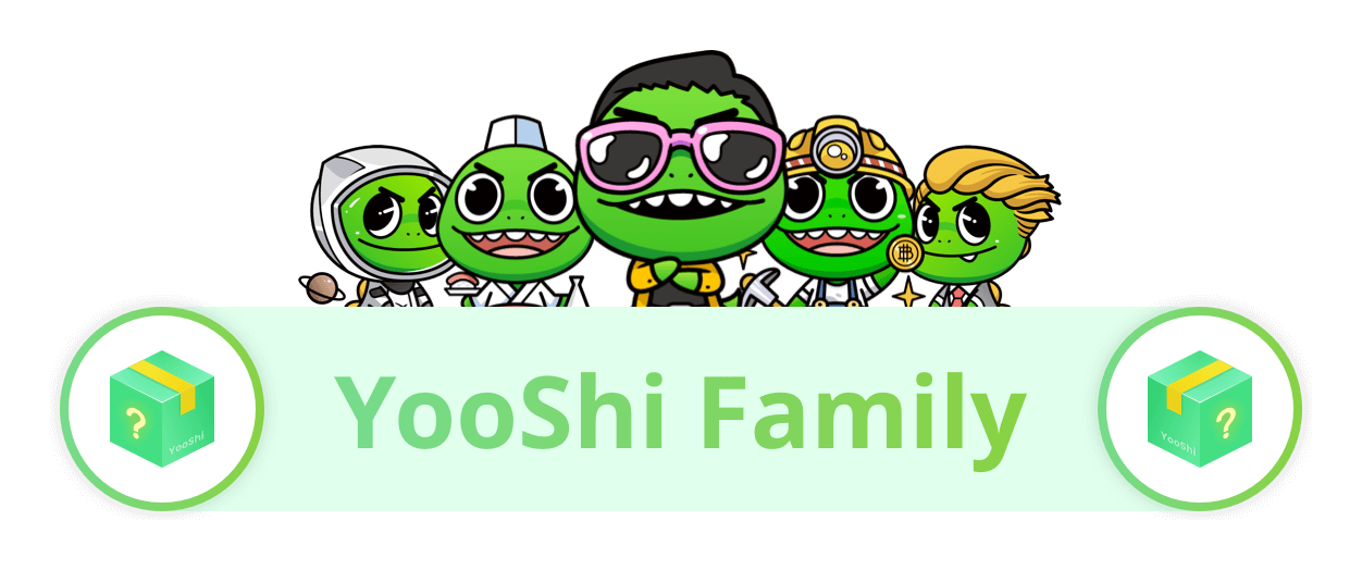 Yooshi logo on a transparent background