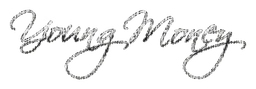 Young Money logo, monochrome wordmark version, on a transparent background