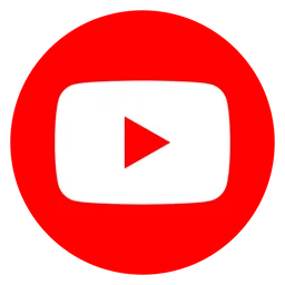 YouTube Icon logo, icon version, on a transparent background