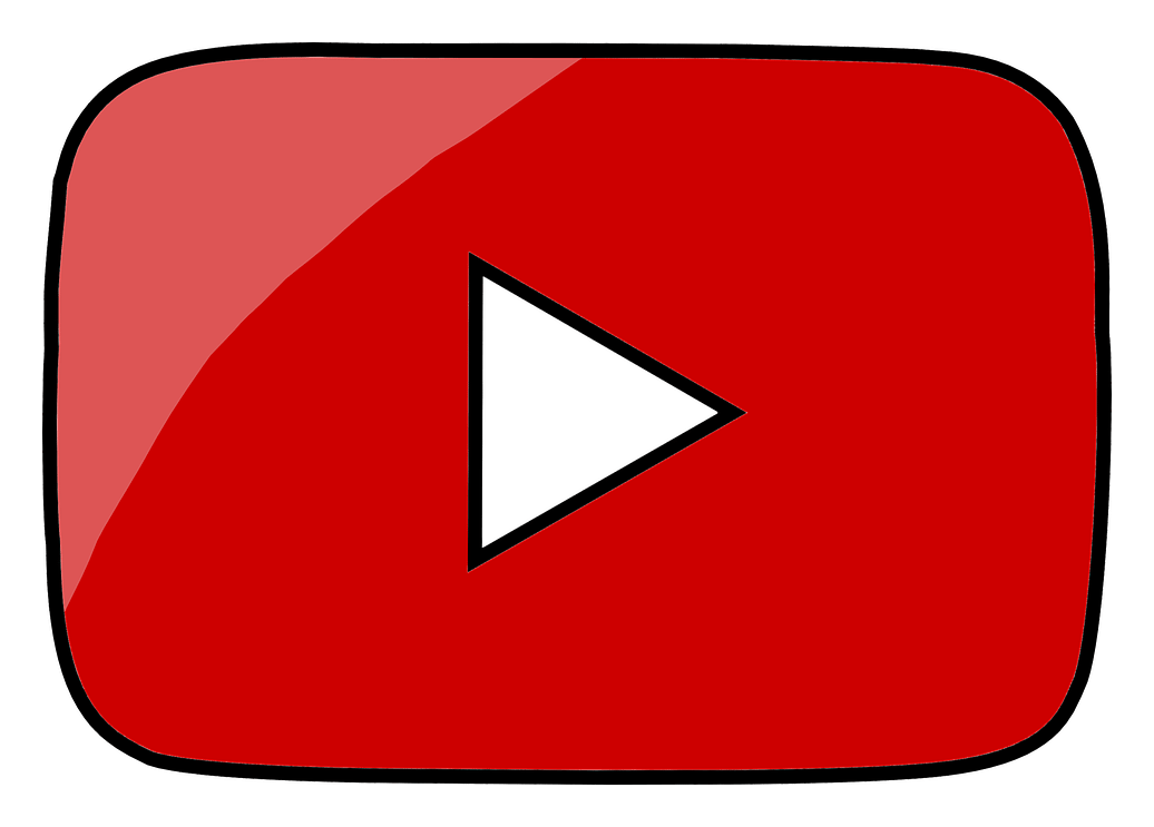 YouTube Icon logo on a transparent background