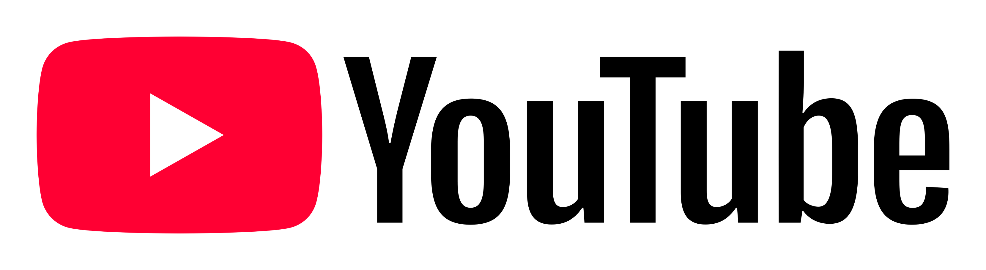 YouTube logo on a transparent background