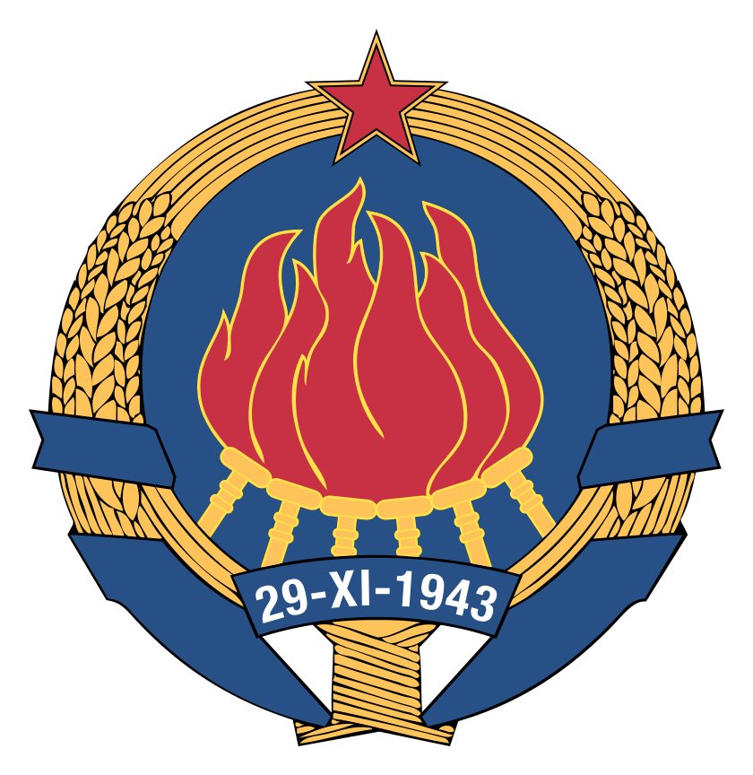 Yugoslavia logo on a transparent background