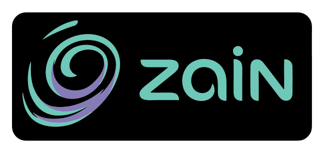 Zain logo on a transparent background