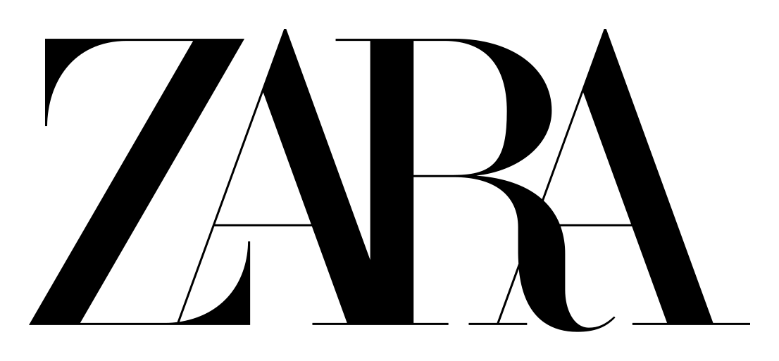 Zara logo on a transparent background