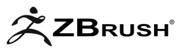 Zbrush logo, black wordmark version, on a transparent background