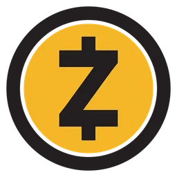 Zcash logo, icon version, on a transparent background