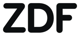 ZDF logo, black version, on a transparent background