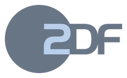 ZDF logo, monochrome version, on a transparent background