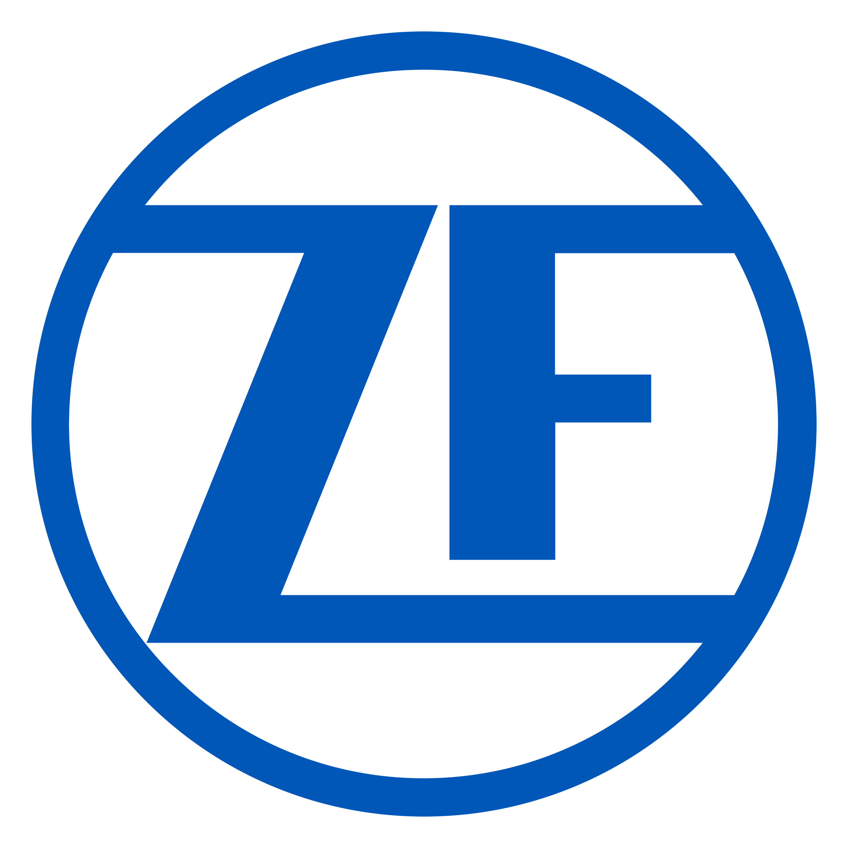 ZF logo on a transparent background