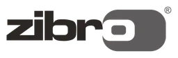 Zibro logo, black wordmark version, on a transparent background