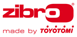 Zibro logo, horizontal version, on a transparent background