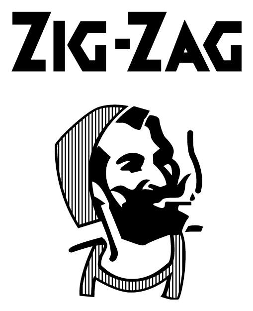 Zig Zag logo, black icon version, on a transparent background
