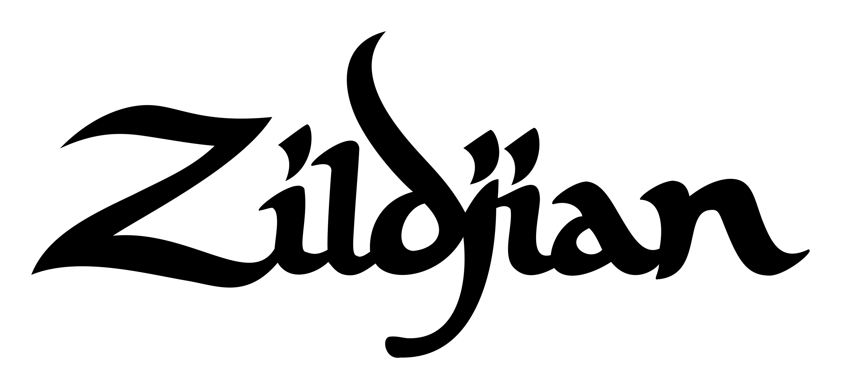 Zildjian logo on a transparent background