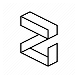 Zilliqa のロゴ、ブラックバージョン（背景透過）