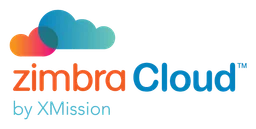 Zimbra logo, horizontal version, on a transparent background