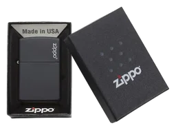 Zippo logo, black version, on a transparent background