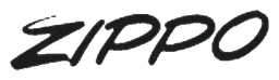 Zippo logo, black wordmark version, on a transparent background